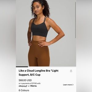 Brand New Lululemon Bra